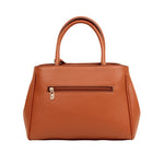 Cartera satchel Dina para mujer color tan