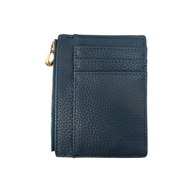 Tarjetero Celia color azul