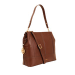 Cartera satchel Alma para mujer color café