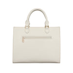 Cartera tote Rogan para mujer color hueso