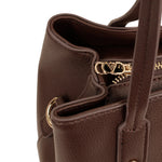 Cartera tote Ena para mujer color café