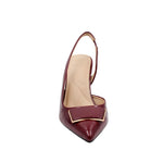 Tacones slingback Atlas para mujer color vino
