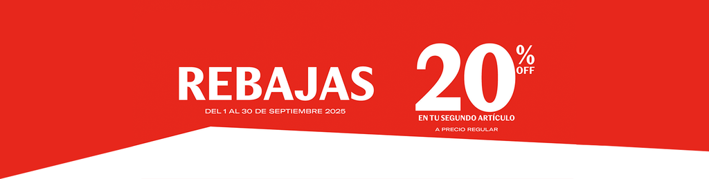 20%OFF en el segundo par a precio regular