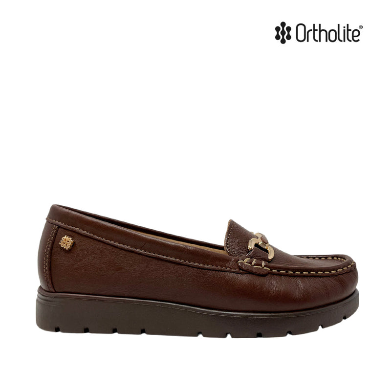 Mocasines Lizzy para mujer color cognac