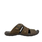 Sandalias slip on York color café