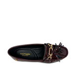 Mocasines Astrid para mujer color burgundy