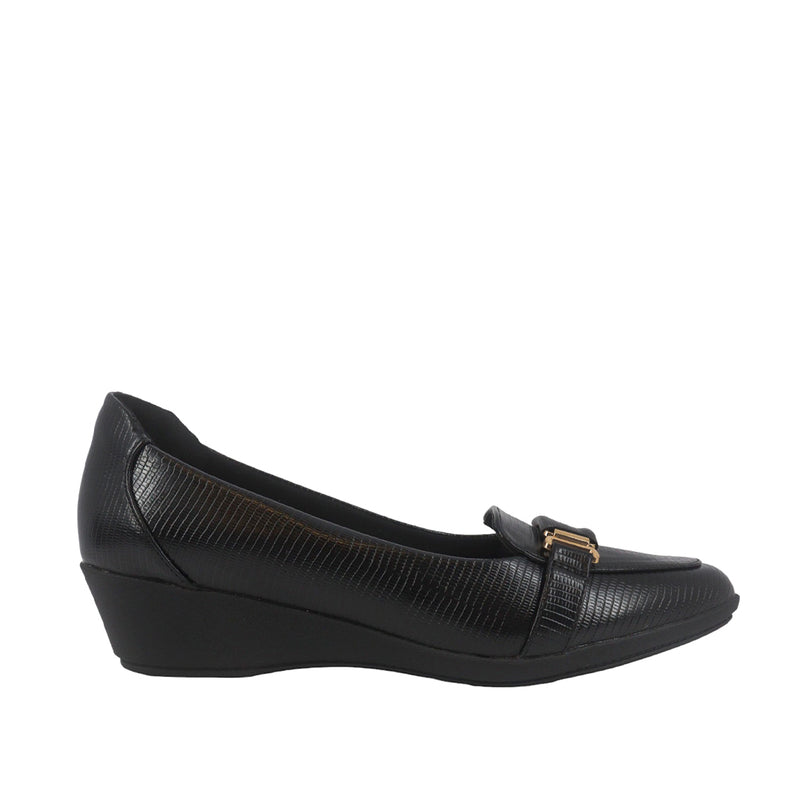 Zapatos de cuña Gladys negro para Mujer