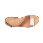 Sandalias flats Eilyn para mujer color tan