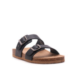 Sandalias flats Berkeley para mujer color negro