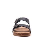 Sandalias flats Berkeley para mujer color negro