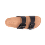 Sandalias flats Berkeley para mujer color negro