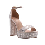 Sandalias Omega plateado para Mujer