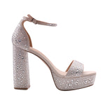Sandalias Omega plateado para Mujer