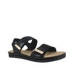 Sandalias flats Carlota negro para Mujer