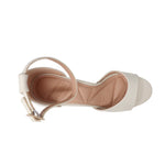 Sandalias de tacón Meryl para mujer color hueso