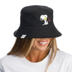 Gorro Snoopy para mujer color negro