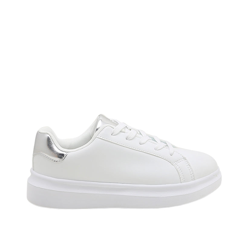 Sneakers Sky para mujer color plateado