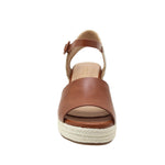 Sandalias de cuña Anaya para mujer color tan