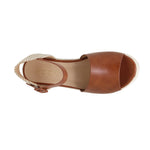 Sandalias de cuña Anaya para mujer color tan