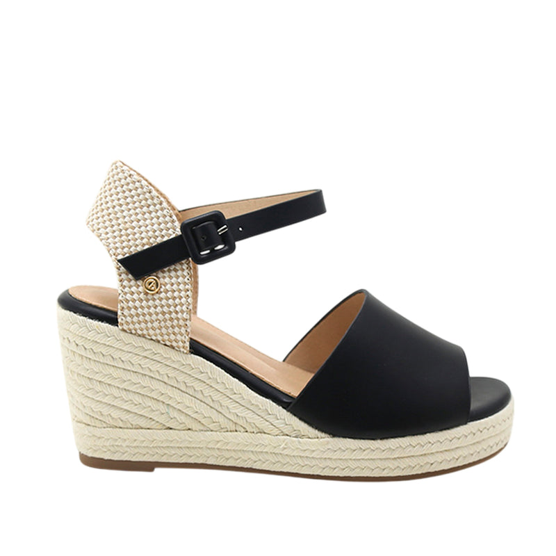 Sandalias de cuña Anaya para mujer color negro