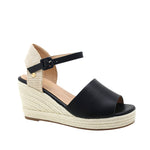 Sandalias de cuña Anaya para mujer color negro
