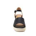 Sandalias de cuña Anaya para mujer color negro