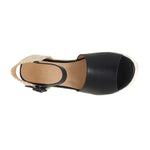 Sandalias de cuña Anaya para mujer color negro