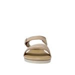 Sandalias flats Evalina para mujer color arena