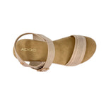 Sandalias flats Evalina para mujer color arena