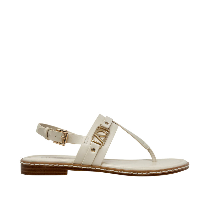Sandalias flats Xylia para mujer color hueso
