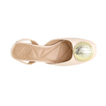Tacones chunky Bianca para mujer color hueso