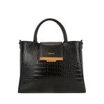 Cartera satchel Edel para mujer color negro