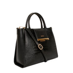 Cartera satchel Edel para mujer color negro