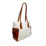 Cartera tote Cory para mujer color blanco