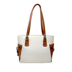 Cartera tote Cory para mujer color blanco