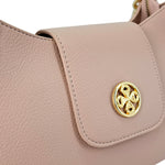 Cartera satchel Ginger para mujer color blush