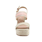 Sandalias de cuña Dianna para mujer color arena