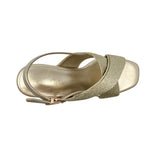 Sandalias de tacón Dafnee para mujer color dorado