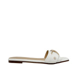 Sandalias slip on Ester para mujer color hueso