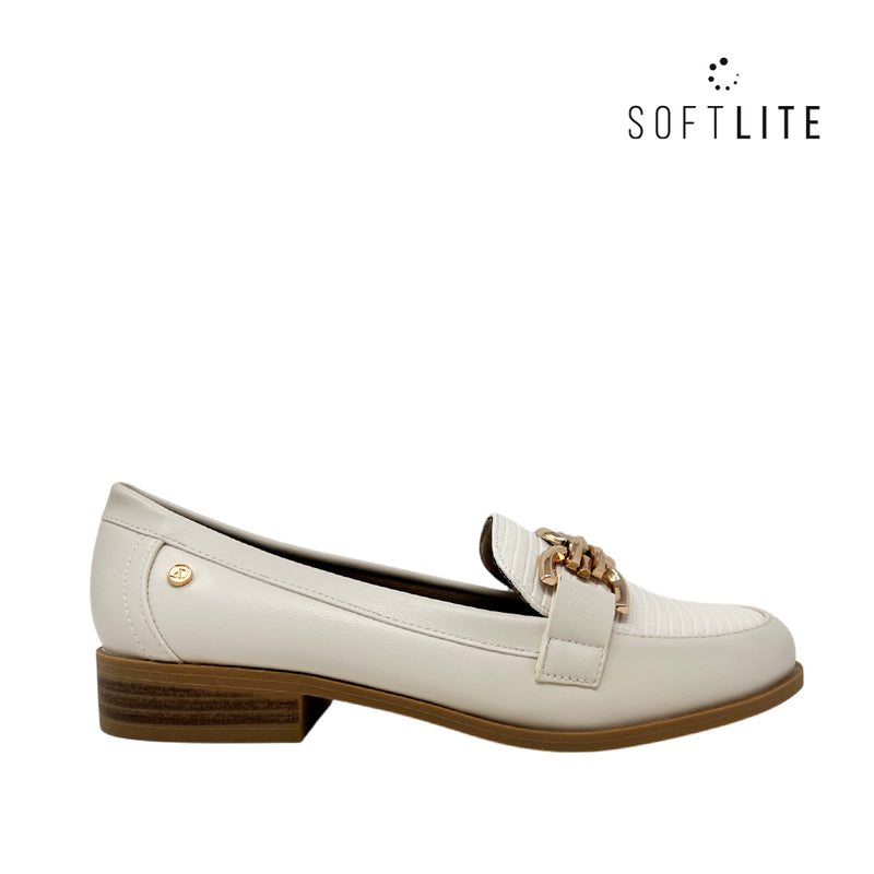 Mocasines Gal para mujer color hueso