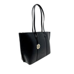 Cartera satchel Odele  para mujer color negro