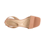 Sandalias de tacón Silvanna para mujer color nude