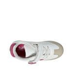 Sneakers Grissel para infante color blanco y fucsia