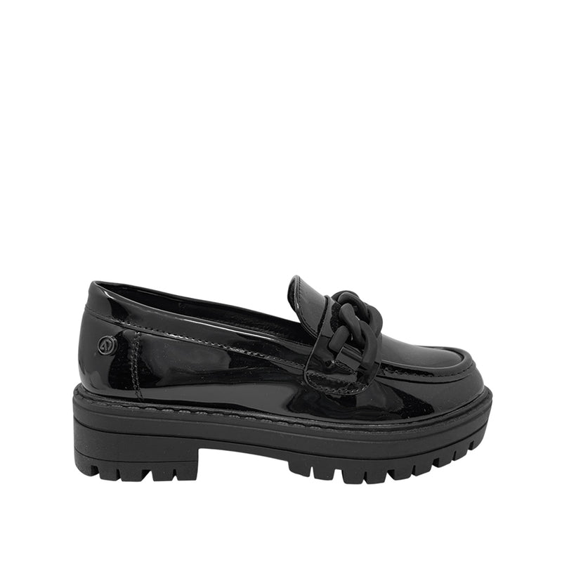 Mocasines Gina para niña color negro