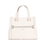 Cartera satchel Jess para mujer color blanco