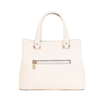 Cartera satchel Jess para mujer color blanco