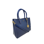 Cartera satchel Fiorella para mujer color azul