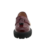 Mocasines Minnie para mujer color burgundy
