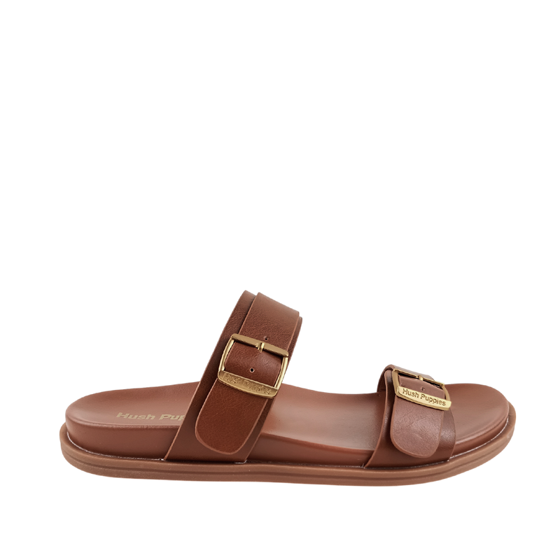 Sandalias flats Darci para mujer color tan