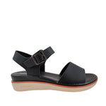 Sandalias flats Robertha para mujer color negro